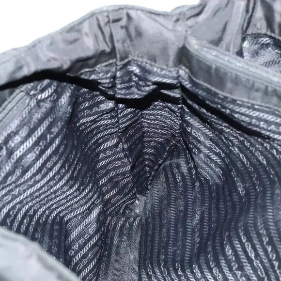 PRADA Tote Bag Nylon Black Auth - Picture 14 of 16